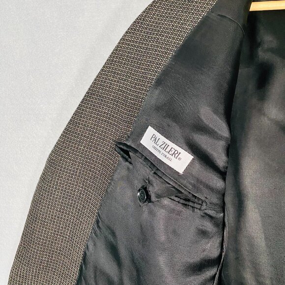 Pal Zileri Blazer Mens 44R Brown Wool 3 Button Sport Coat Jacket Italy - Picture 8 of 13